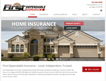 Tablet Screenshot of firstdependable.com